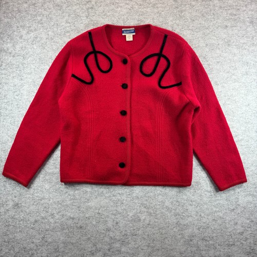 Pendleton wool cardigan red - pendleton,